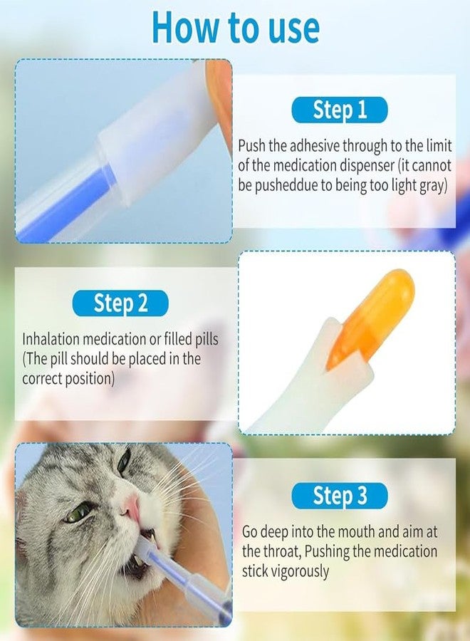 KittuPet Pet Medicine Syringe, 1Pieces Polypropylene Pill Dispenser with Silicone Tips, Soft Cat Pill Shooter for Small - Image 4